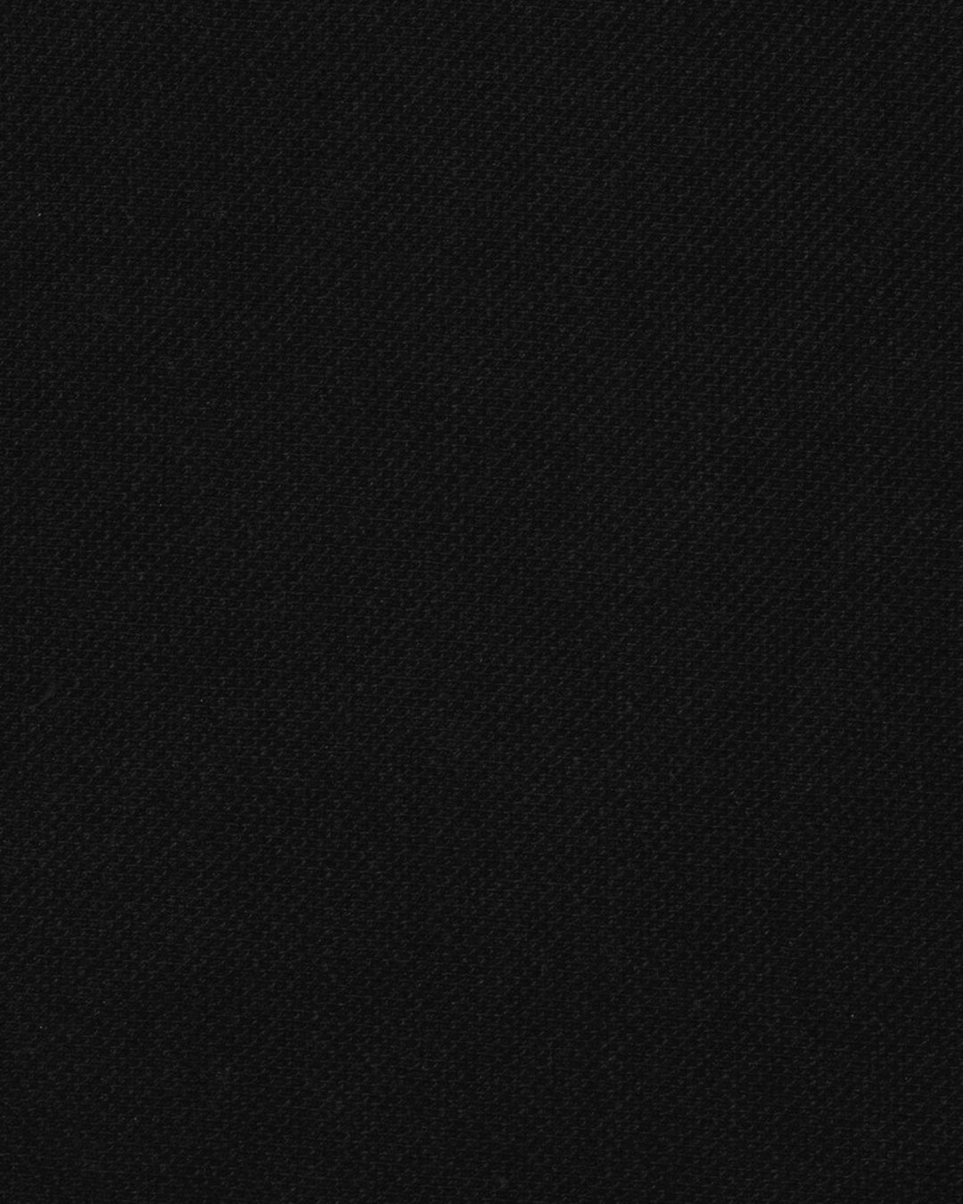 Cotton: Black Polo T-shirt