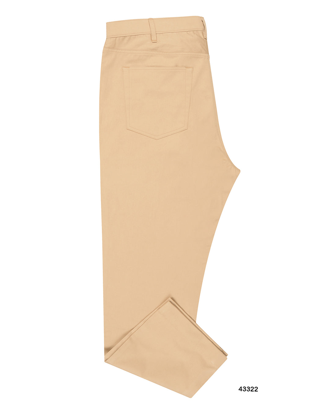 Tan Cream Plain Soft Chino - 1