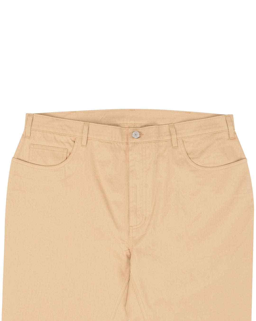 Tan Cream Plain Soft Chino - 2
