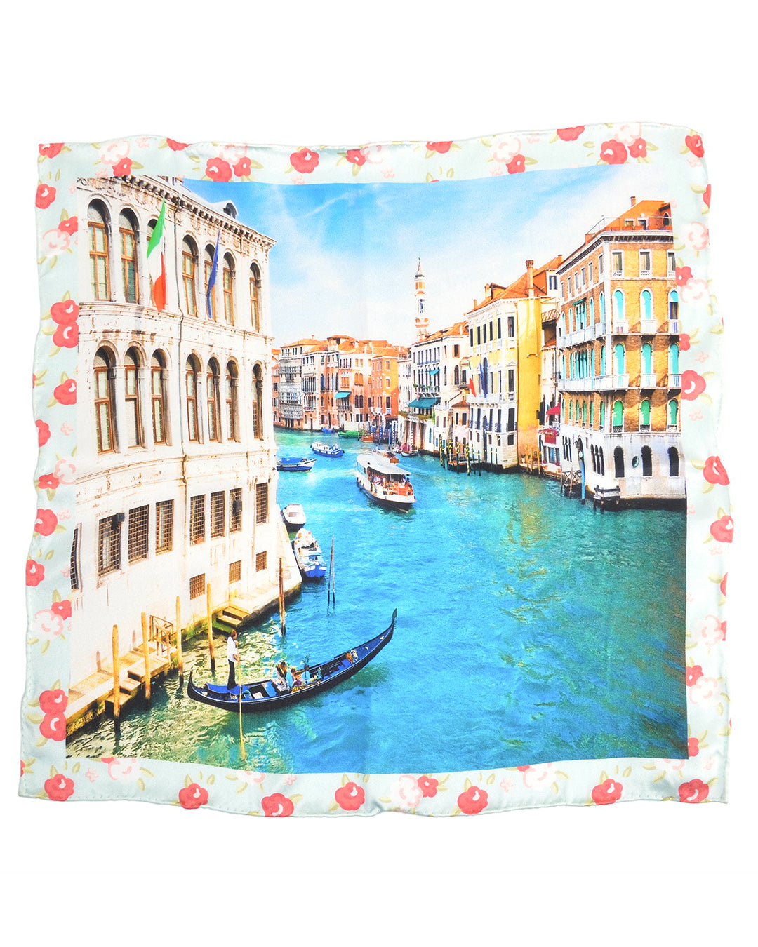 Pocket Square- Venice Blue Water - 1