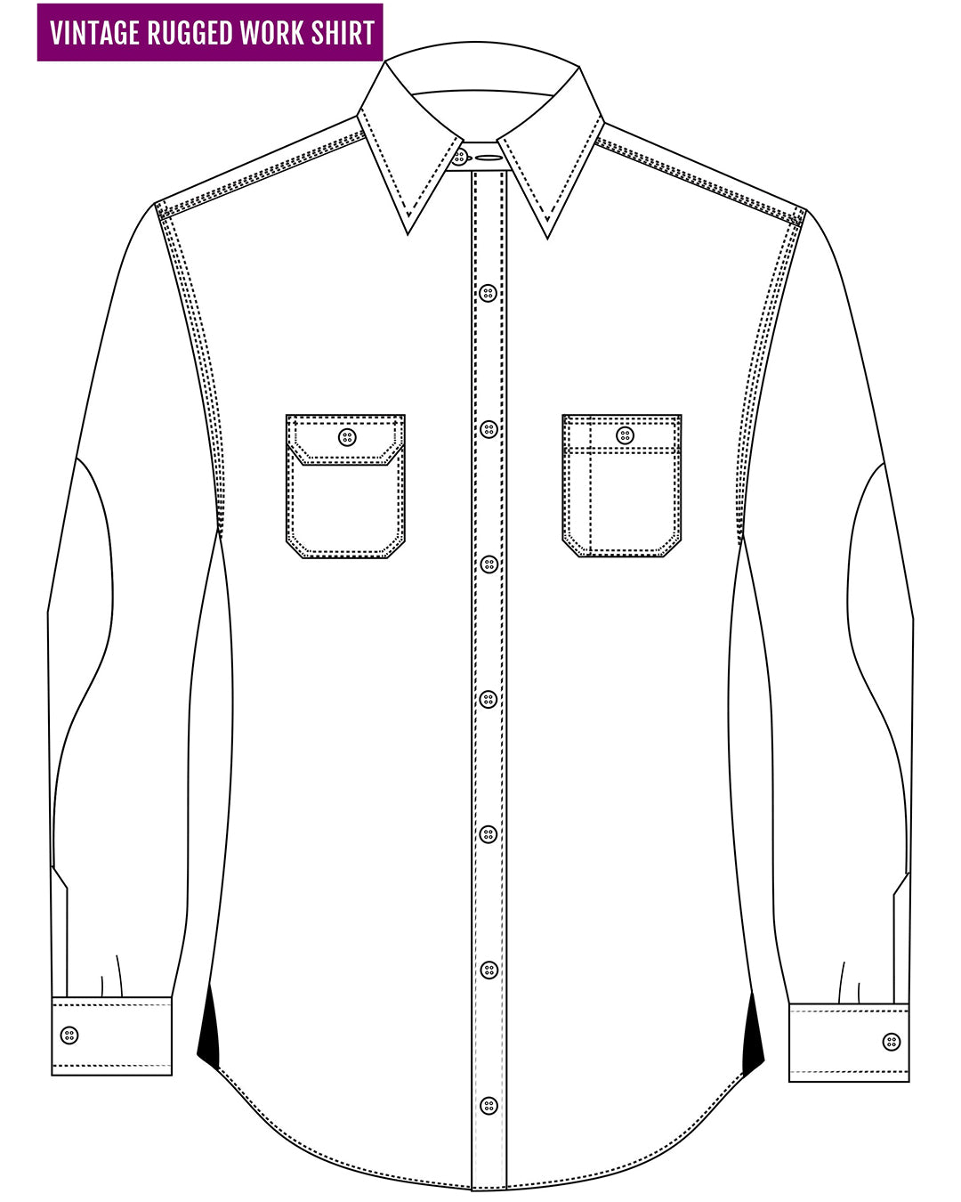 Mini Nightshadow Grey Gingham Flannel Work Shirt