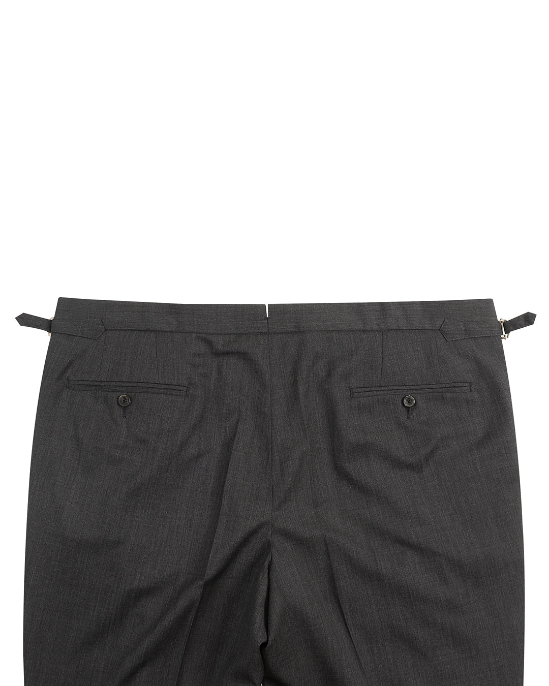Washable Wool Pants: Dark Grey High Waisted Pant - 4