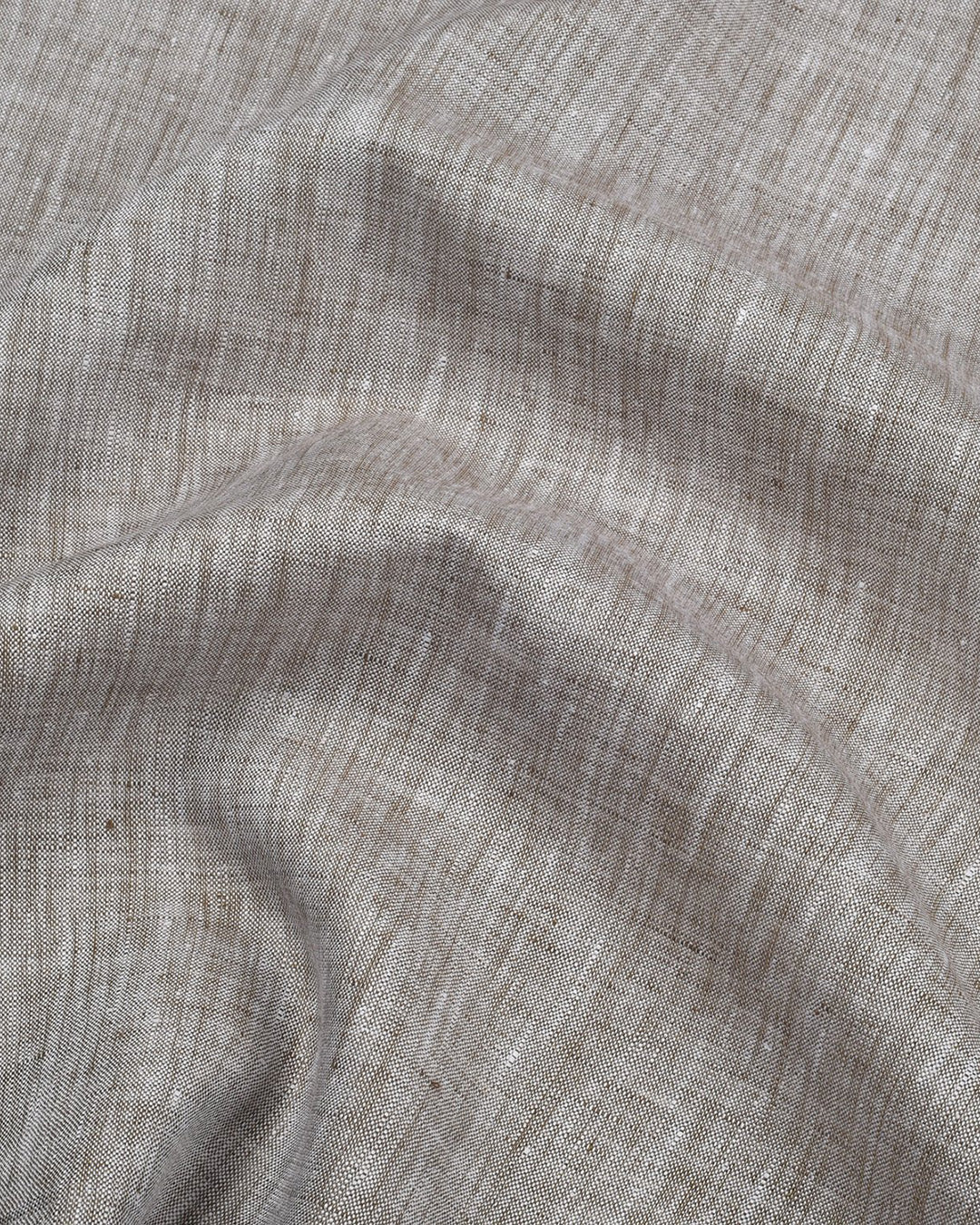 Camp collar PRESET STYLE in Brown Linen - 3