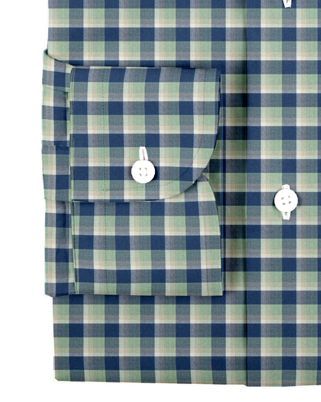 Blue Green Tartan Plaid On White - 3