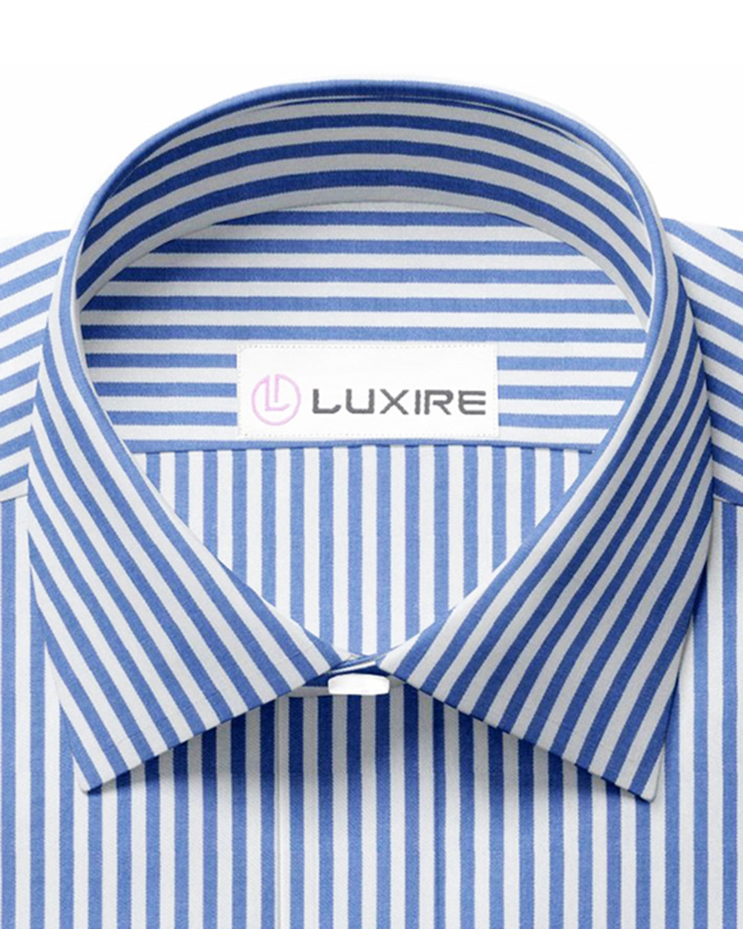 Classic Blue Pencil Stripes on White - 2
