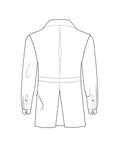 back inverted pleat vent jacket