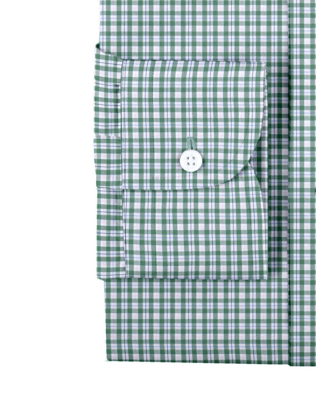 Classic Green Tattersall Checks On White