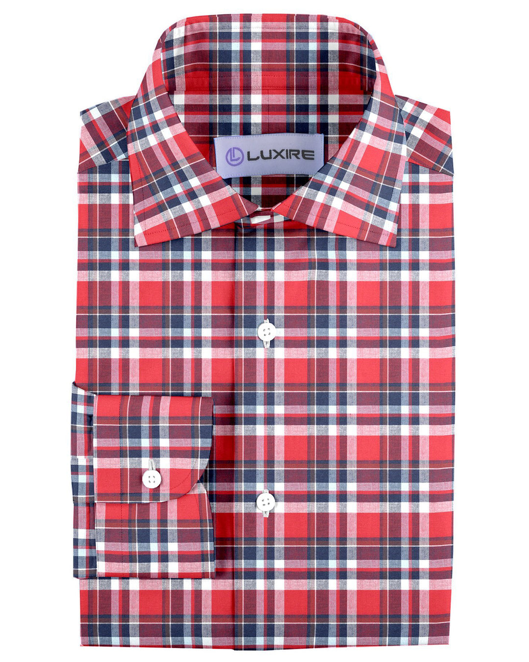 Bright Red Blue Madras Checks