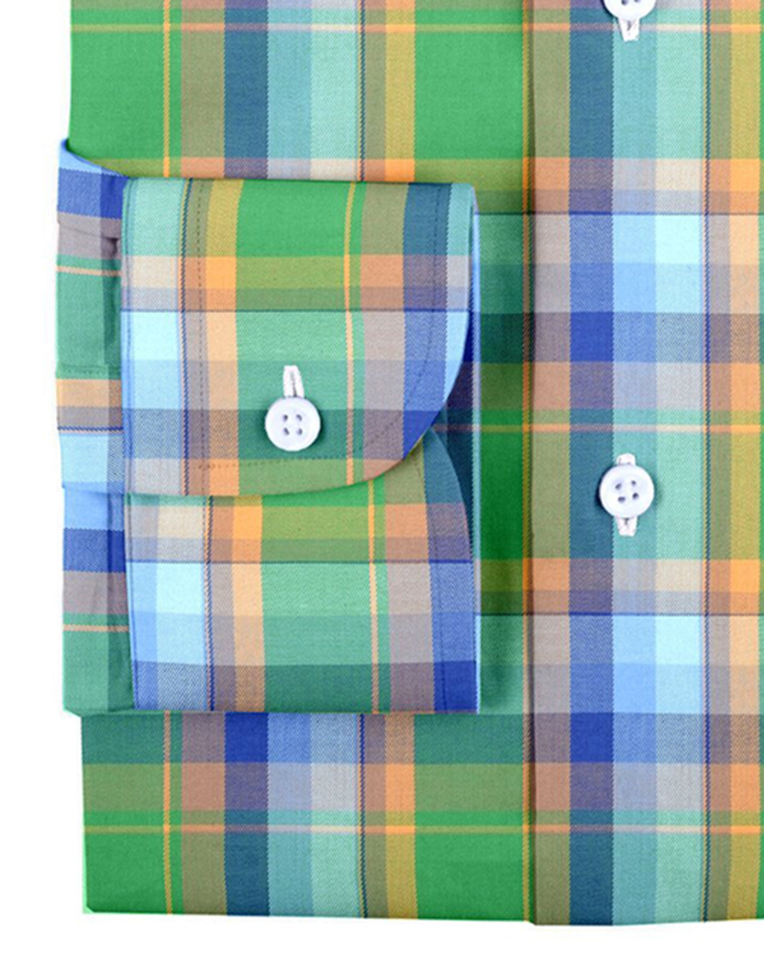 Green Yellow Blue Tartan Checks Twill