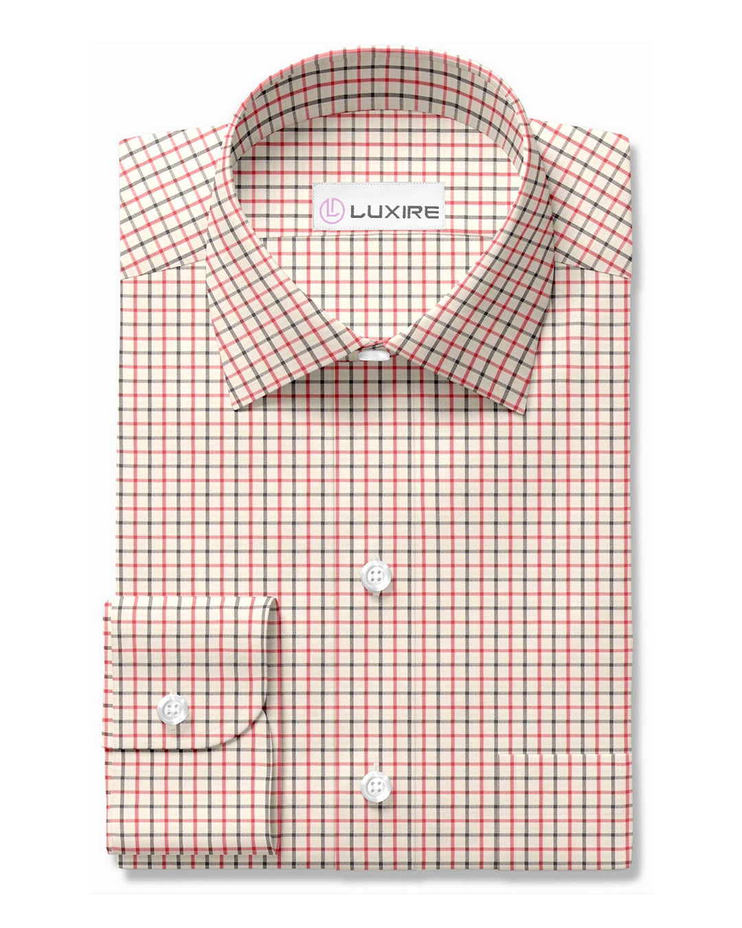 Country Checks Red Black Cream - 1