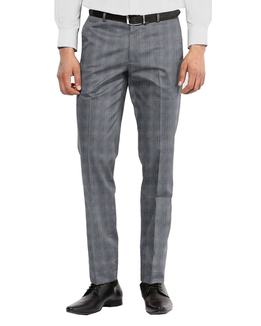 Dugdale Fine Worsted Pant - Blue Prince of Wales Check - 1