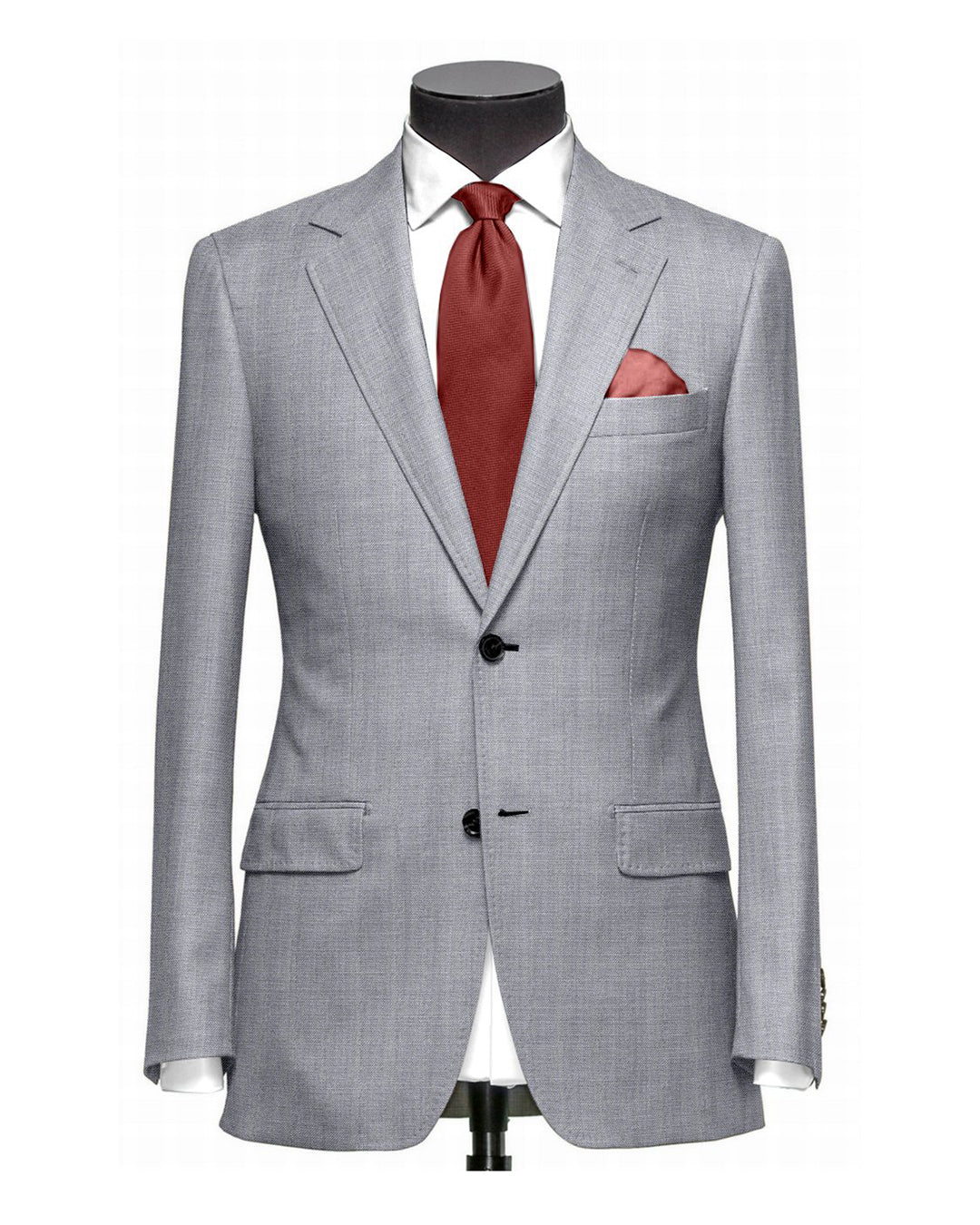 Dugdale Fine Worsted - Light Grey Plain - 1