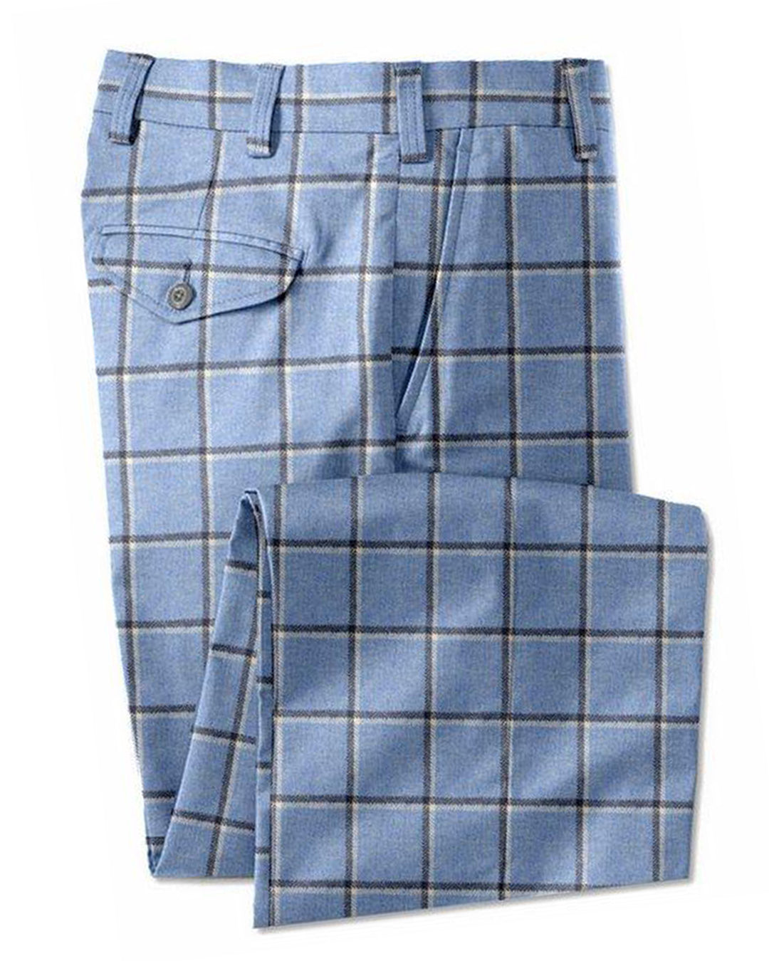 Dugdale Tweed: Blue Windowpane - 1