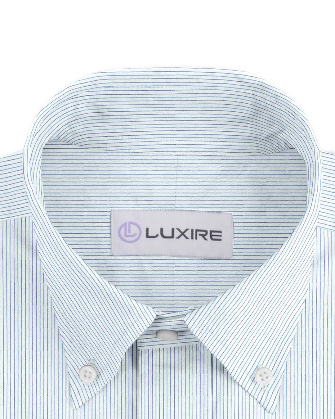 Natural WrinkleFree - White Pinstripes - With A Touch of Silk - 3
