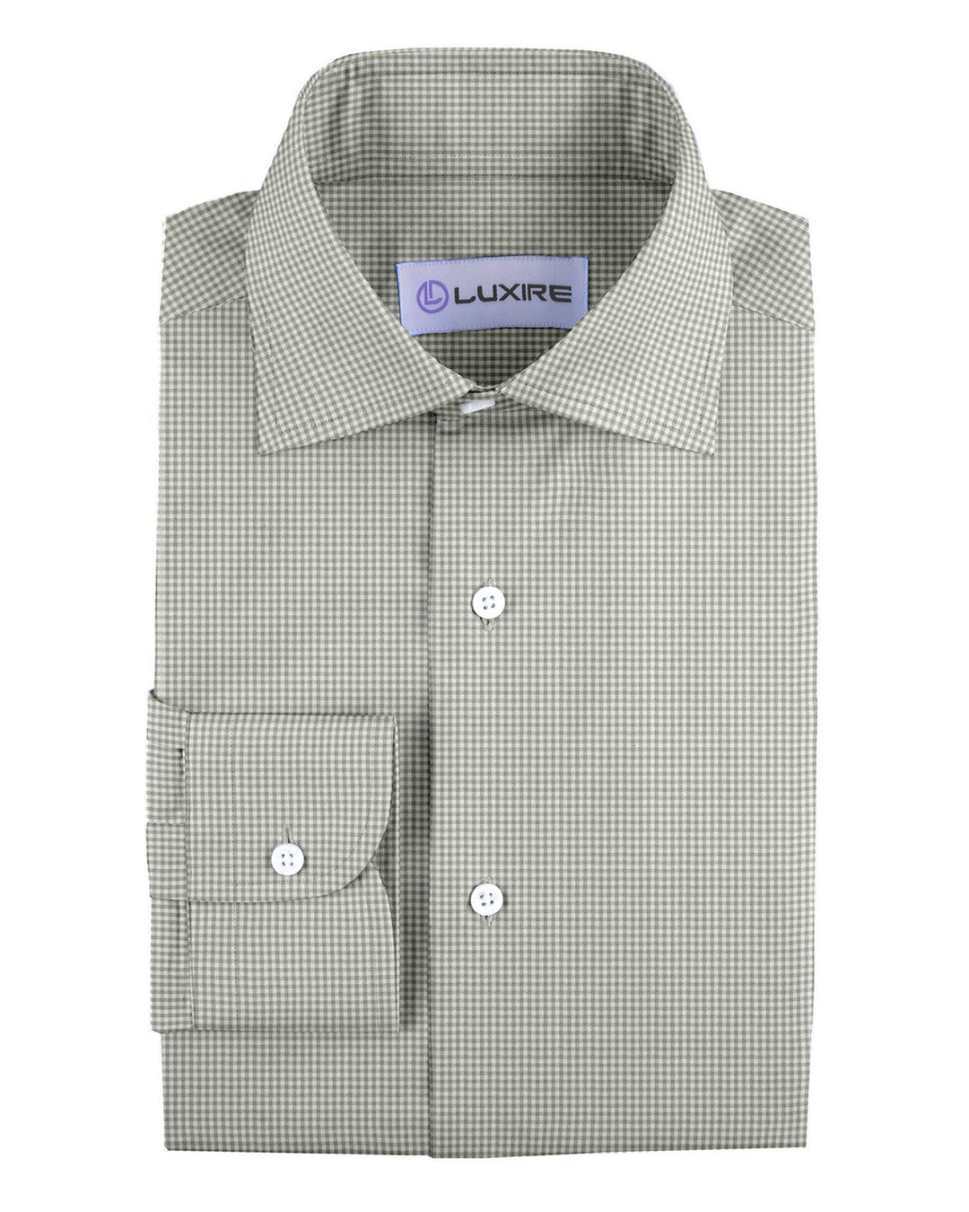 Monti Grey Micro Gingham Twill - 1