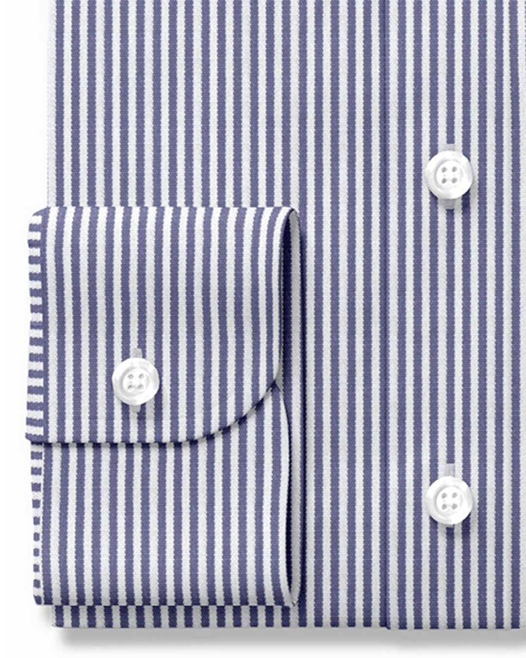 Blue Dress Stripes On White - 3
