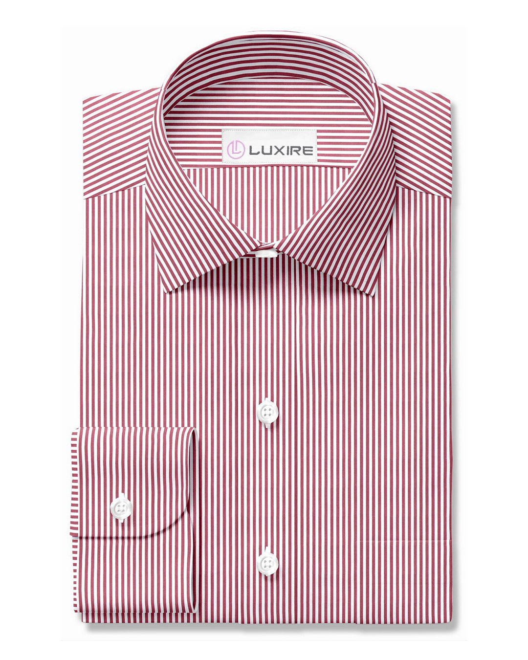 Dark Red White Candy Stripes - 1