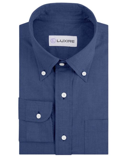 Cornflower End on End Dress Shirt