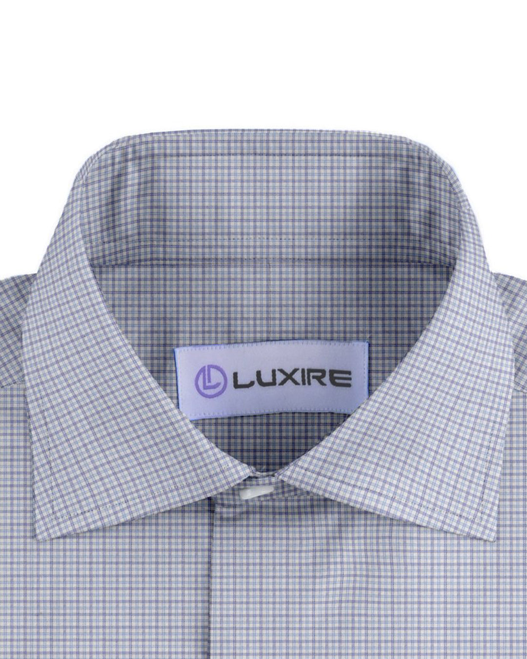 Albini: Light Blue Tattersall Checks - 3