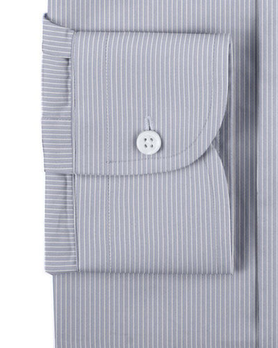 Albini: Baby Blue Self Alternate Stripe