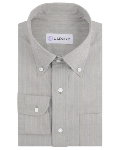Ecru White Dress Stripes Linen
