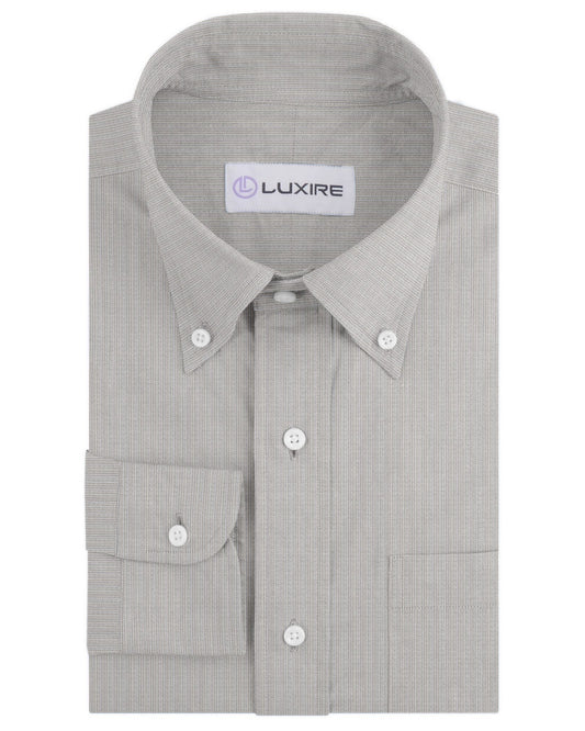 Ecru White Dress Stripes Linen