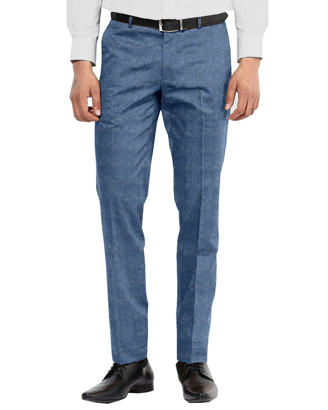 Molloy Plain Donegal Tweed Pants - Blue - 1