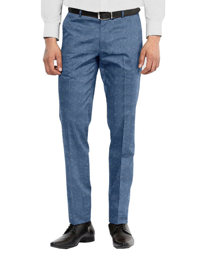 Molloy Plain Donegal Tweed Pants - Blue