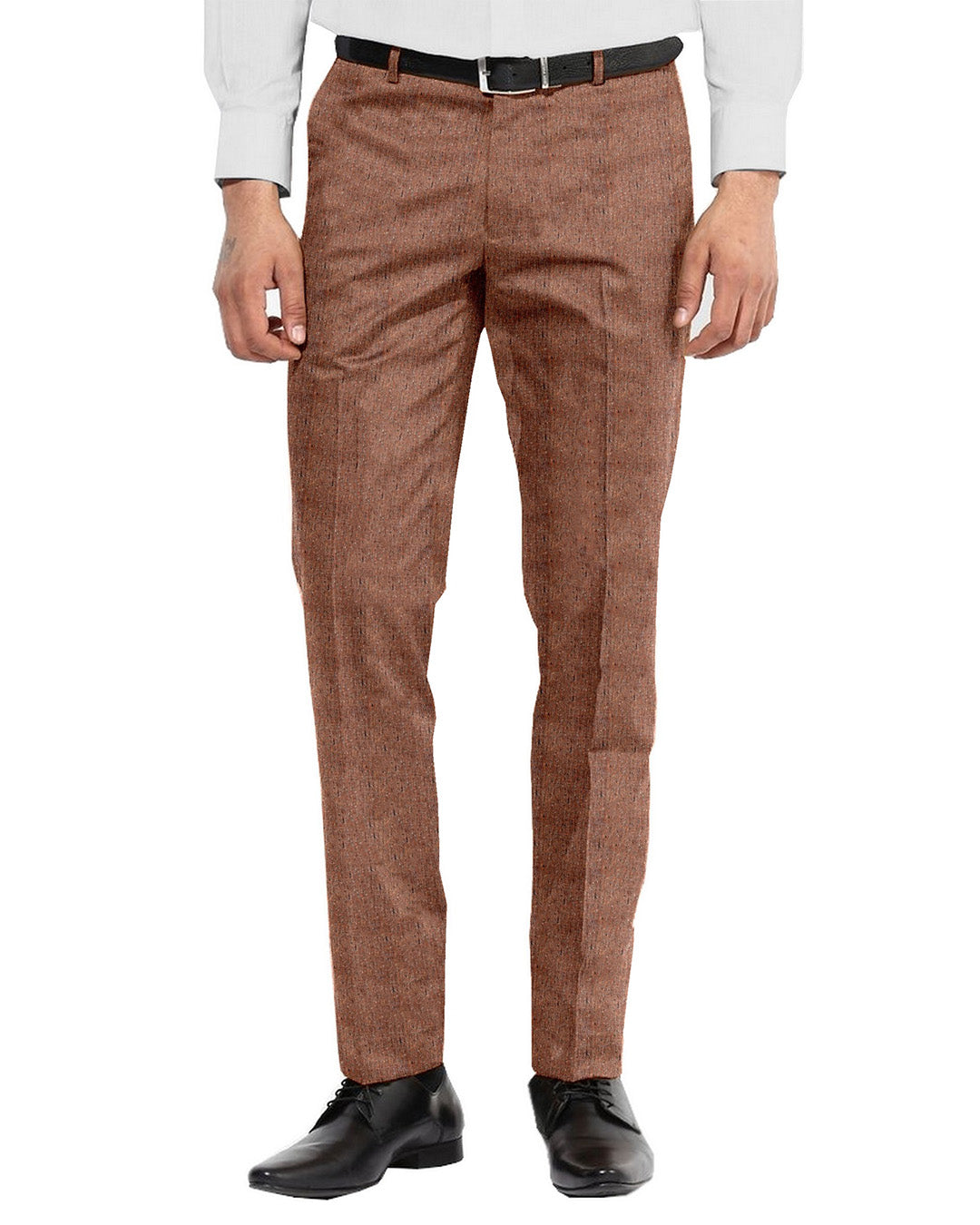 Molloy Plain Donegal Tweed Pants - Orange - 1