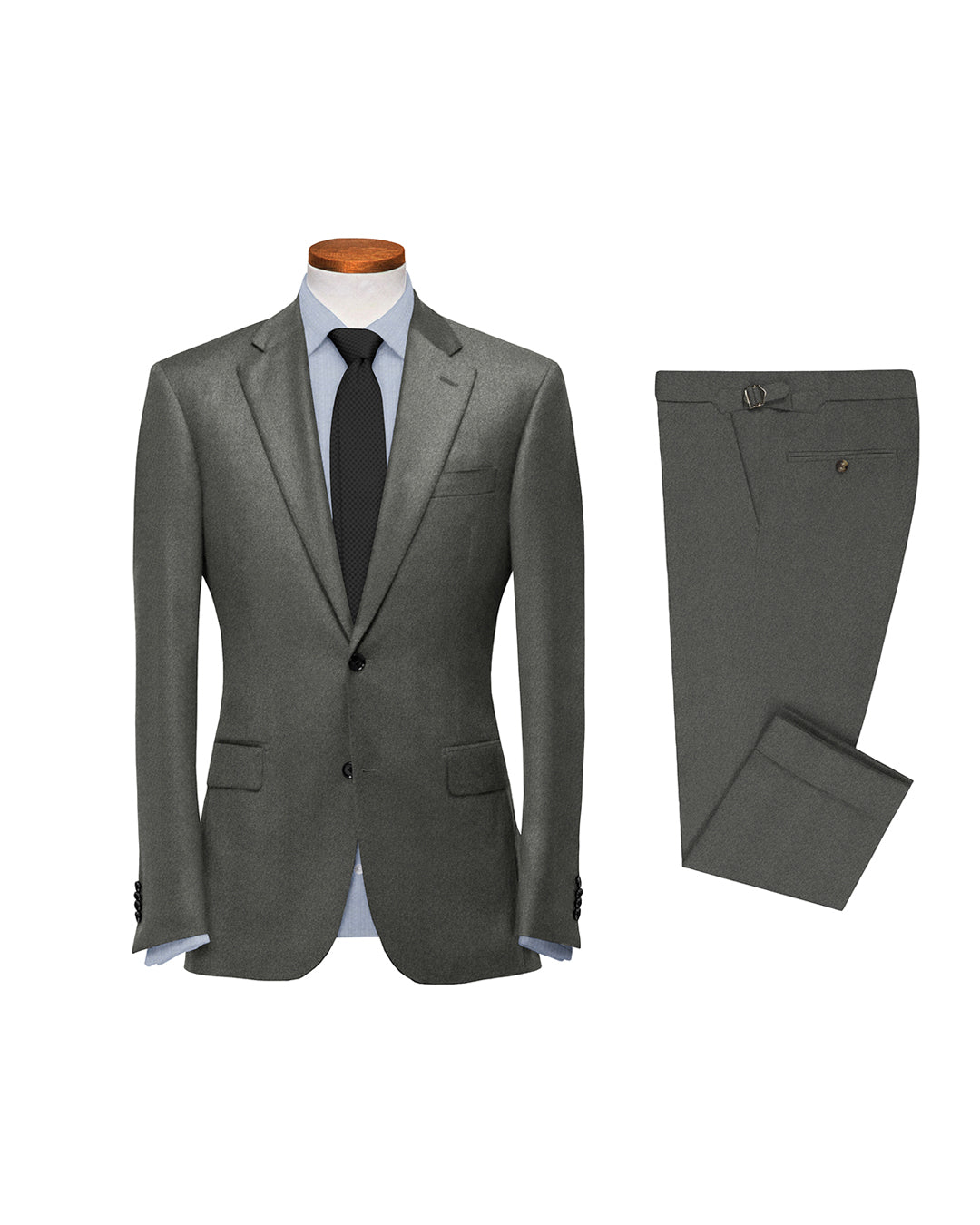 VBC Dark Grey Flannel Suit - 1