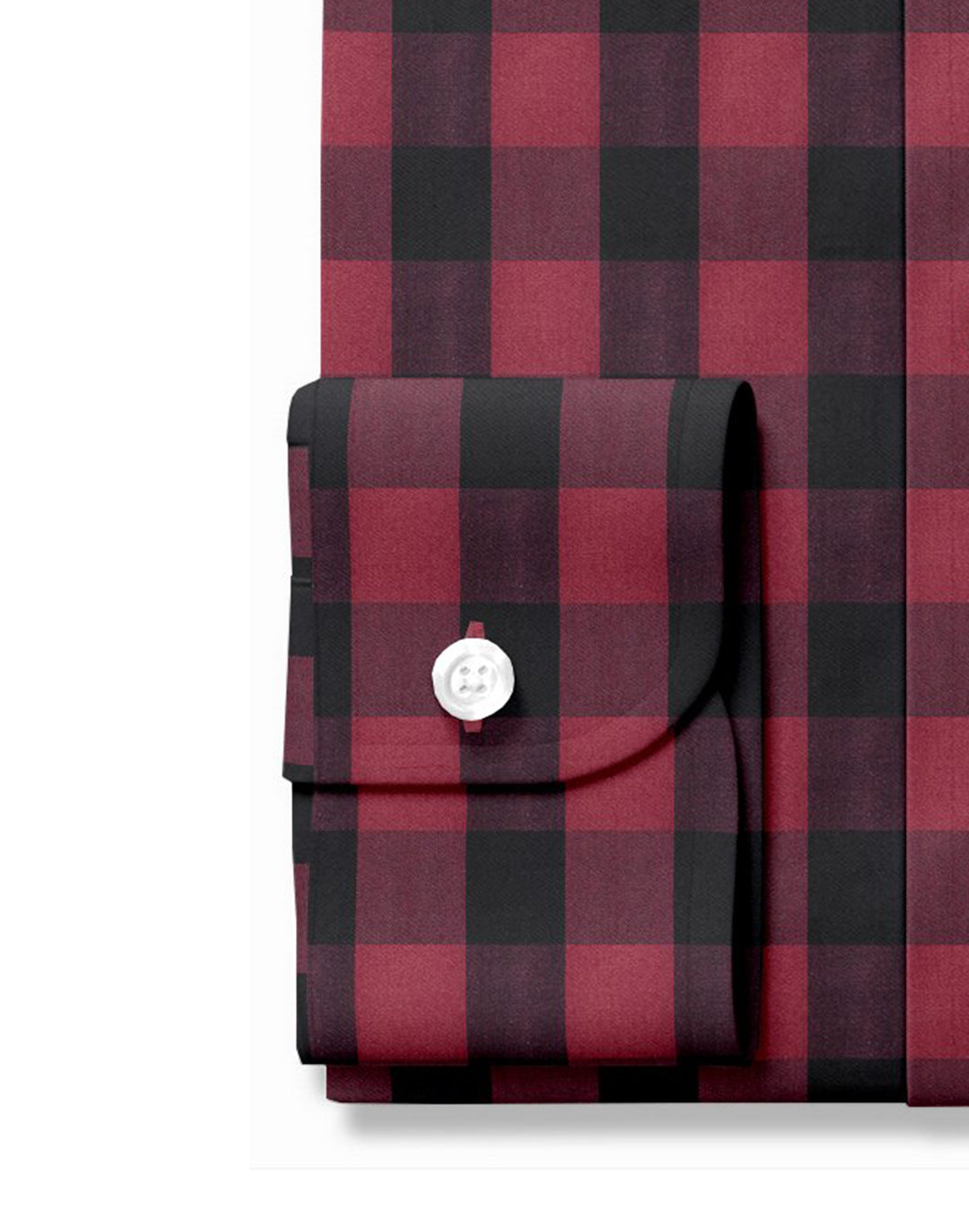 Friday Shirt:Ruby Red Black Macro Gingham - 3