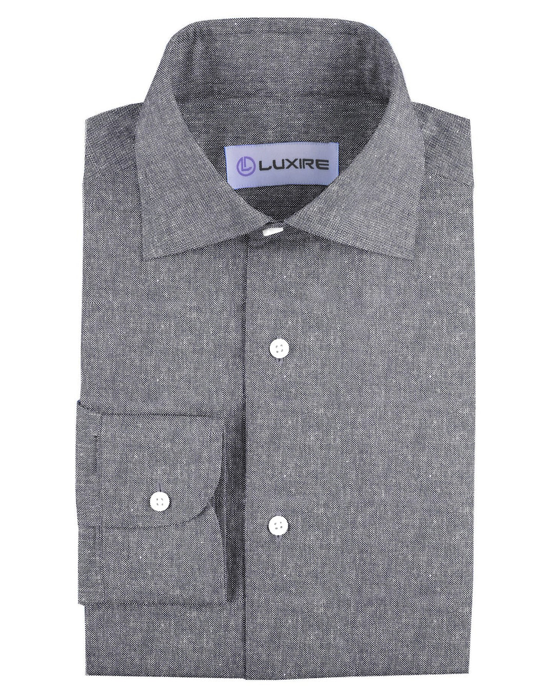 Sapphire Blue Denim Chambrey - 1