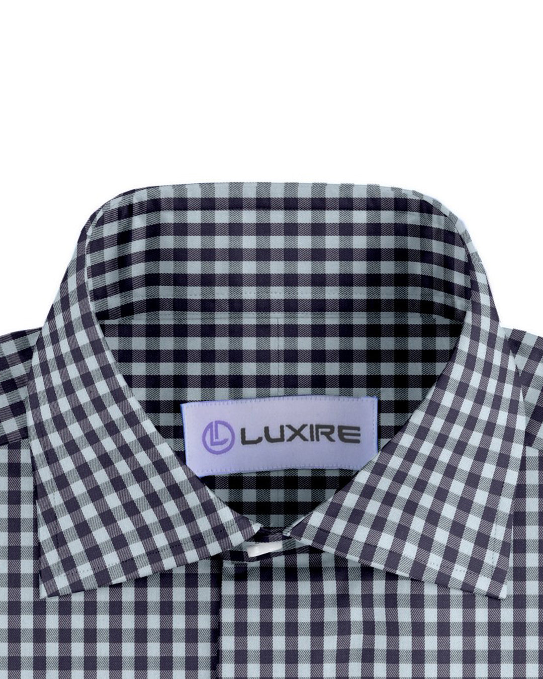 Purple Pale Blue Gingham Twill - 2