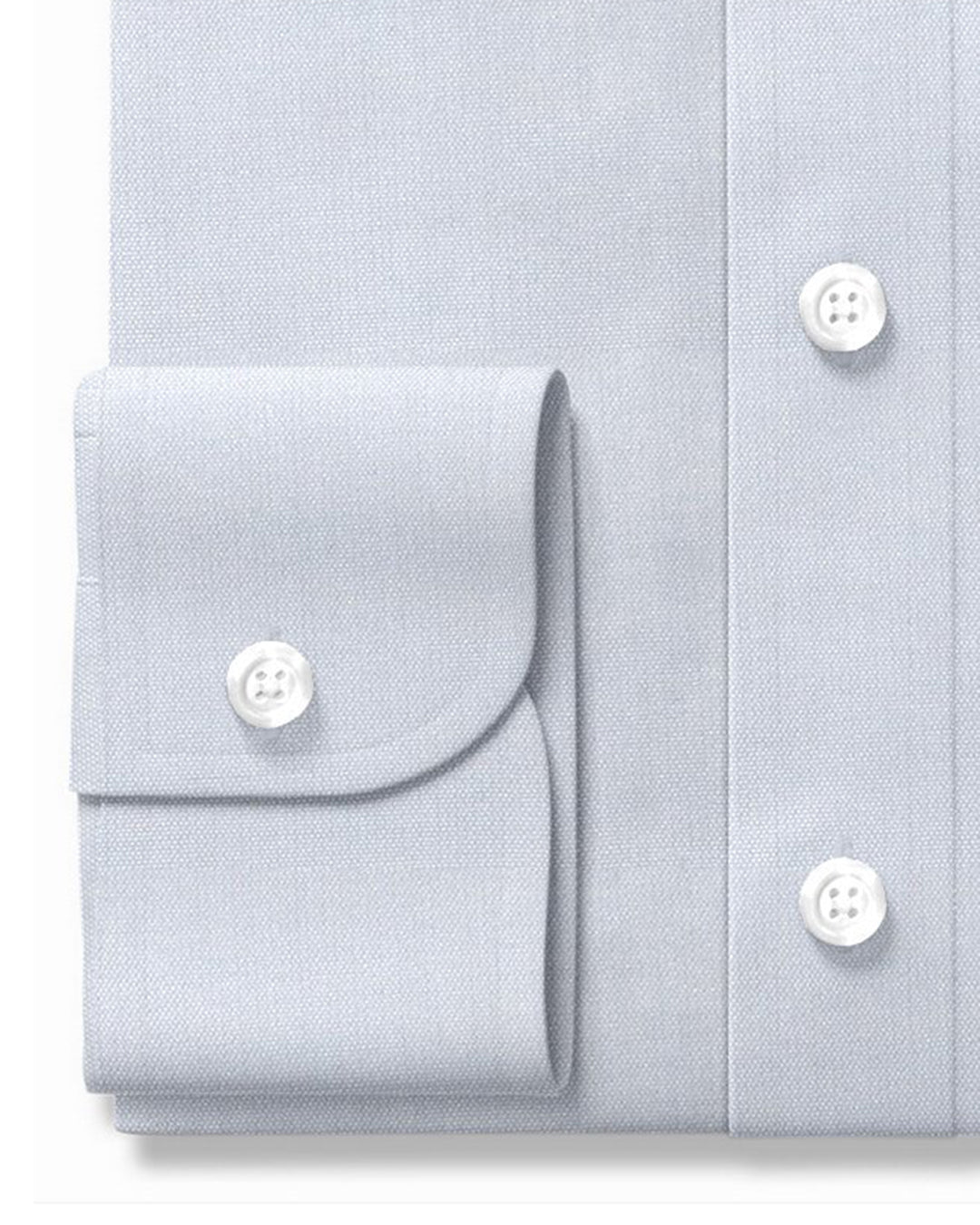 Zegna: Baby Blue Cotton Chambray - 3